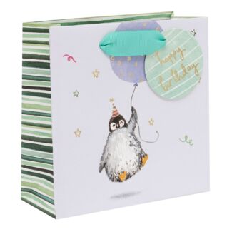 Birthday Penguin Small Gift Bag