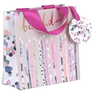 Stephanie Dyment Birthday Candles Small Gift Bag