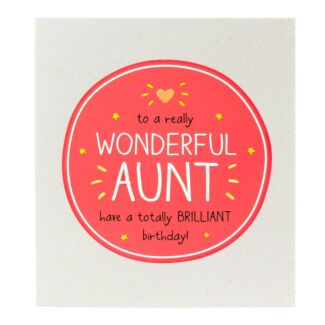 Wonderful Aunt Birthday Card