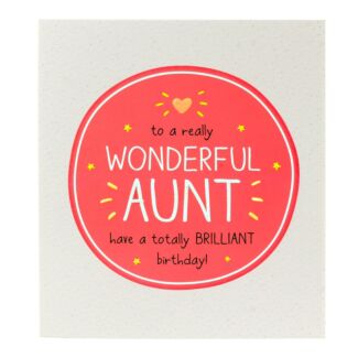 Wonderful Aunt Birthday Card