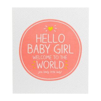 Baby Girl New Baby Card