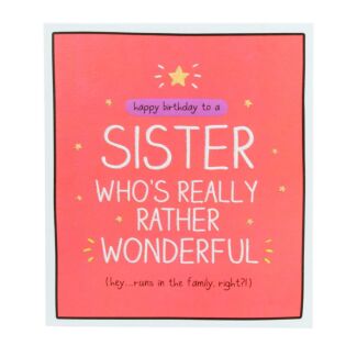 Rather Wonderful Sister Birthday Card