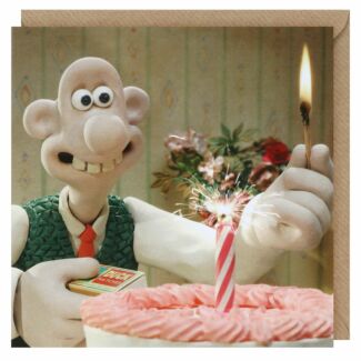 ‘Wallace with Cake’ Birthday Card