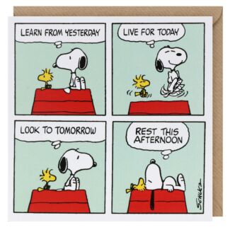 Snoopy ‘Learn’ Greetings Card