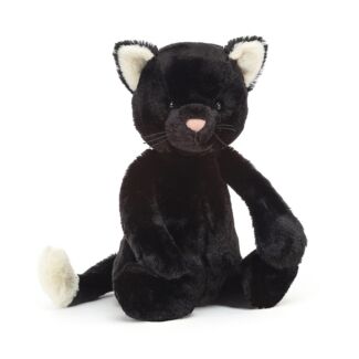 Bashful Black Kitten Medium