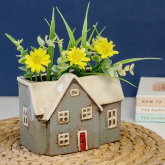 Light Blue House Vase