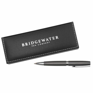 Bridgewater Pen Company Hereford Grey & Chrome Boxed Retractable Ballpoint Pen