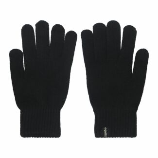 Black Plain Knit Men’s Boxed Gloves