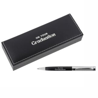Bridgewater Pen Company On Your Graduation Black & Chrome Pen