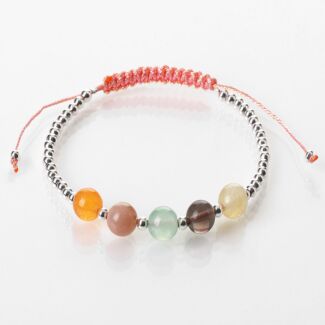 Happiness Woven Gem Stone Bracelet