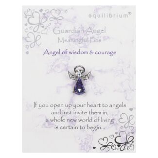 Guardian Angel of Wisdom & Courage Pin Brooch