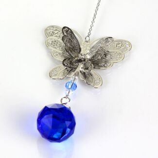 3D Blue Butterfly Suncatcher