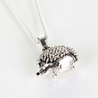 Hedgehog Silver Plated Boxed Necklace 