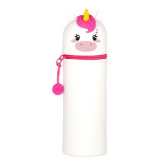 Kawaii Unicorn 2-In-1 Silicone Pencil Case