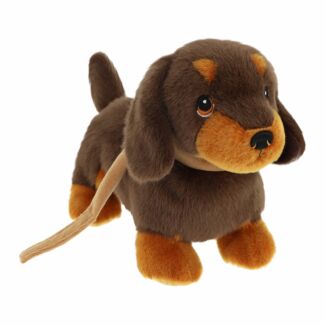 Keeleco Puppy Love Dachshund On Lead 23cm Soft Toy