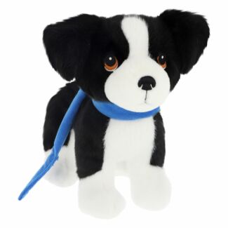 Keeleco Puppy Love Border Collie On Lead 23cm Soft Toy