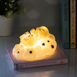 LED Rechargeable Rabbit On A Cloud Mini Lamp