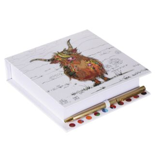 Highland Hamish Cow Memo Pad & Pen