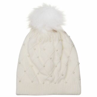 Cozy Cream Pearl Hat