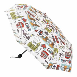London Sketch Travel Umbrella
