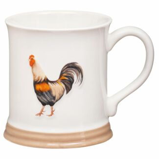 Country Life Cockerel Embossed Tankard Mug