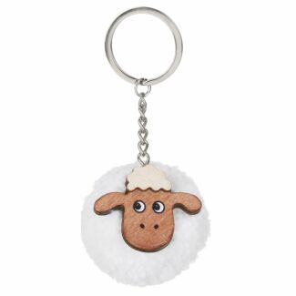 Assorted Sheep Pompom Keyring