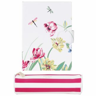 Dragonflies and Tulips Journal and Pen Case Set