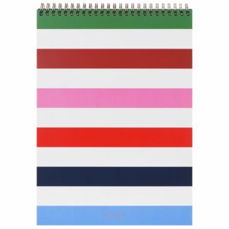 Adventure Stripe Top Spiral Large Notebook