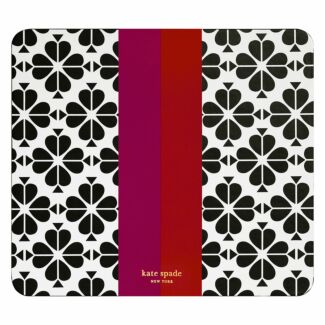 Black Spade Flower Mouse Pad