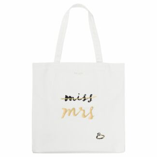 ‘Miss to Mrs’ Bridal Canvas Book Tote