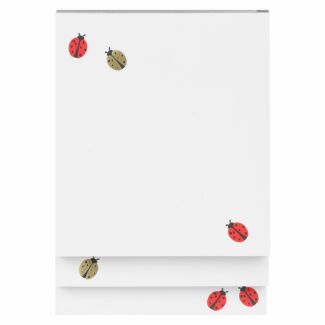 Ladybug Dot Stacked Notepad