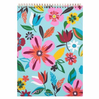 Safari Floral Top Spiral Notebook