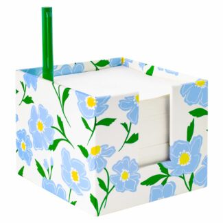 Sunshine Floral Notecube with Pen