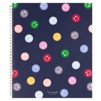 Spade Smiley Large Spiral Notebook