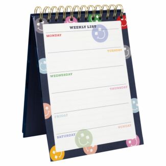 Spade Smiley Weekly Desktop Planner