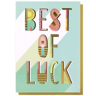 ‘Best Of Luck’ Good Luck Card