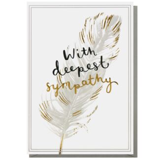 Feather Sympathy Card