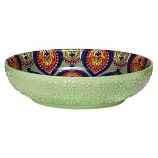 Tuscany Green 22cm Large Ceramic Bowl