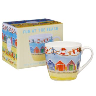Fun At The Beach ‘Beach Huts’ Breakfast Mugs