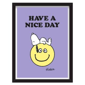 Peanuts Have A Nice Day Snoopy A3 Framed Art Print