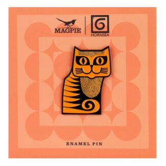 Hornsea Cat Orange Pin Badge