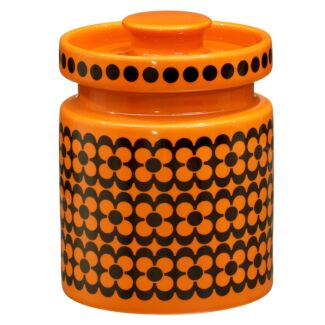 Hornsea Repeat Flower Orange Mini Jar