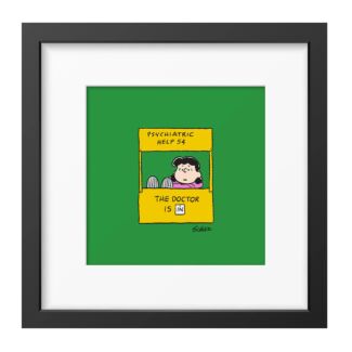 Peanuts Help Lucy Square Framed Art Print