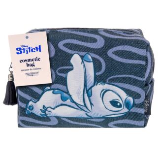 Stitch Denim Cosmetic Bag
