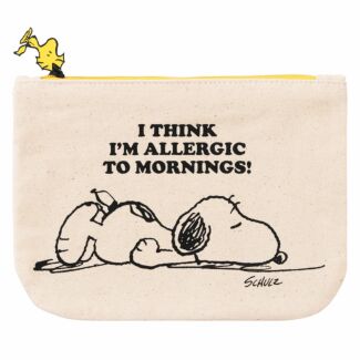 Peanuts Allergic To Mornings Zipper Pouch