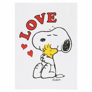 Peanuts Love Snoopy Tea Towel