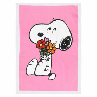 Peanuts Love Is In Bloom Snoopy Tea Towel