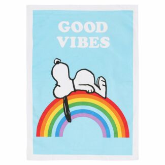 Peanuts Good Vibes Snoopy Tea Towel