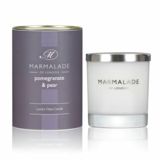 Pomegranate & Pear 230g Luxury Glass Soy Candle