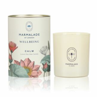 Calm 230g Wellbeing Glass Soy Candle